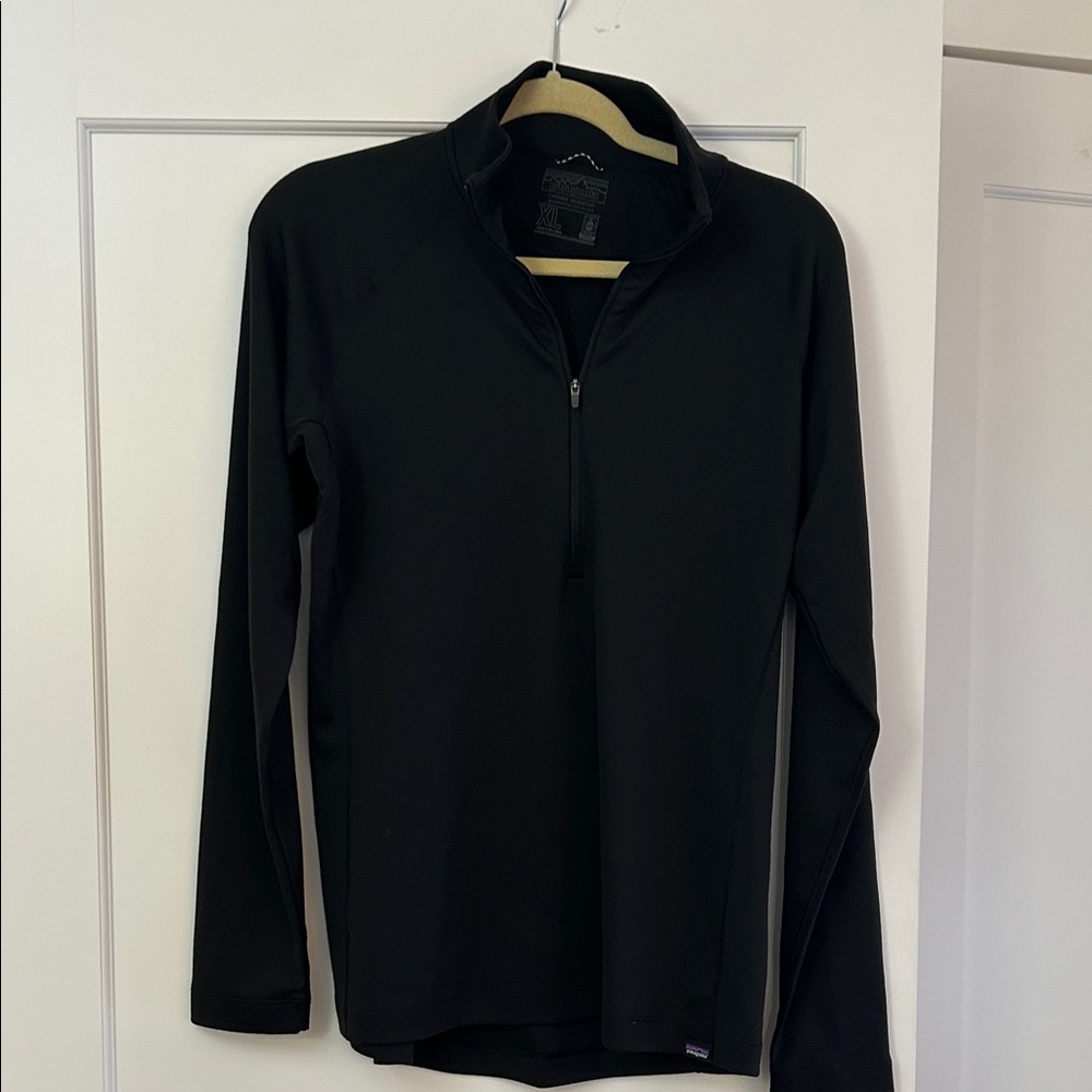 Patagonia Black Long Sleeve Quarter-Zip Men’s XL